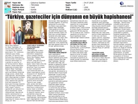BASINDA BAROMUZ (Yeşilboğaz: "Türkiye, Gazeteciler İçin Dünyanın En Büyük Hapishanesi")