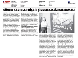 BASINDA BAROMUZ (Kadına Şiddete Karşı Uluslararası Mücadele Günü mesajı)