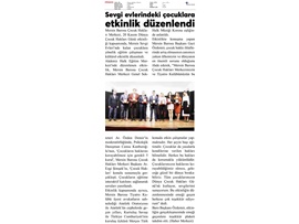 Mersin Sevgi Evlerinde kalan çocuklarına etkinlik düzenlendi