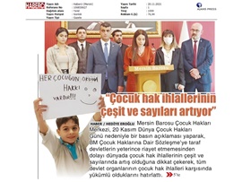 Dünya Çocuk Hakları Günü basın açıklaması