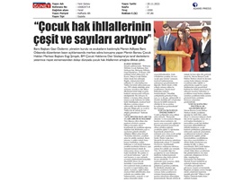 Dünya Çocuk Hakları Günü basın açıklaması