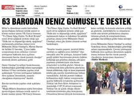 Barolardan Deniz Gümüşel'e destek: "Yanındayız"