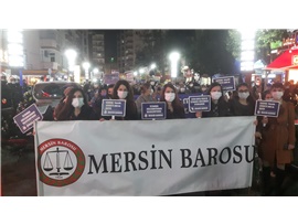 KADIN HAKLARI MERKEZİMİZ GECE YÜRÜYÜŞÜNE KATILDI
