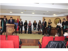 15 STAJYER AVUKATIMIZ CÜBBE GİYİP AVUKAT OLDU