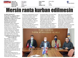 Başkanımız Yeşilboğaz'dan Mersin Ziraat Mühendisleri Odası'na ziyaret