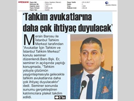 BASINDA BAROMUZ (Avukatlar İçin Tahkim ve İstanbul Tahkim Merkezi)