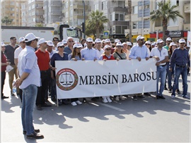 MERSİN BAROSU 1 MAYIS EMEK VE DAYANIŞMA BAYRAMI'NI KUTLADI