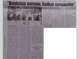 BASINDA BAROMUZ (Yeşilboğaz: "Avukatın Sorunu Halkın Sorunudur")