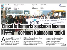 BASINDA BAROMUZ (Mersin Barosu Çocuk İstismar Davasına Müdahil Oldu)