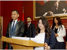 MERSİN BAROSU’NDA RUHSAT HEYECANI