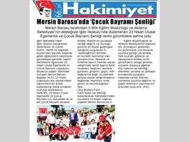 BASINDA BAROMUZ (Mersin Barosu Çocuk Bayramı Şenliği Düzenledi)