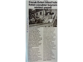 Çocuk Evleri Sitesinde kalan çocuklar bayram sevinci yaşadı