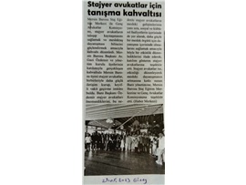 Stajyer avukatlar için tanışma kahvaltısı düzenlendi