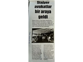 Stajyer avukatlar için tanışma kahvaltısı düzenlendi