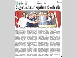 BASINDA BAROMUZ (Kurgusal Duruşma Yarışması Kupa Töreni Yapıldı)