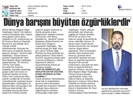 BASINDA BAROMUZ (KKTC Özgürlük Bayramı Mesajı)