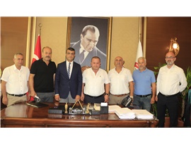 MERSİN OTO SANATKÂRLARI ESNAF ODASI BAŞKANI KABAALİ’DEN, BAŞKANIMIZ ÖZDEMİR’E ZİYARET