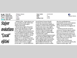 BASINDA BAROMUZ (Stj. Avukatlara Adalet Sisteminde Çocuk Konulu Panel)