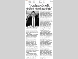 BASINDA BAROMUZ (Başkanımızın '25 Kasım Kadına Yönelik Şiddete Karşı Uluslararası Mücadele Günü’ mesajı)