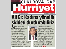 BASINDA BAROMUZ (Başkanımızın '25 Kasım Kadına Yönelik Şiddete Karşı Uluslararası Mücadele Günü’ mesajı)
