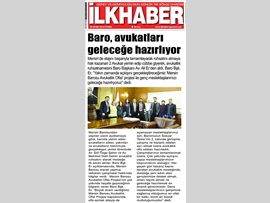 BASINDA MERSİN BAROSU (Baromuzdan Avukatları Geleceğe Hazırlayan Proje)