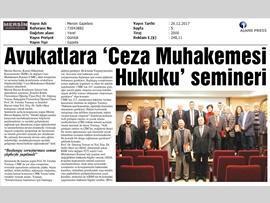 BASINDA BAROMUZ (Ceza Muhakemesi Hukuku Semineri)