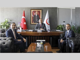 BARO BAŞKANIMIZ VE GENEL SEKRETERİMİZDEN, İL SAĞLIK MÜDÜRÜ SİNAN BAHÇACI’YA ZİYARET