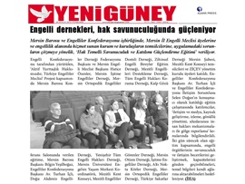 BASINDA BAROMUZ (Engelli Dernekleri Hak Savunuculuğunda Güçleniyor)
