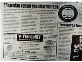 57 Barodan konser yasaklarına tepki