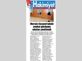 BASINDA BAROMUZ (Mersin Cezaevi'nde Avukat Görüşme Odaları Yenilendi)