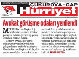 BASINDA BAROMUZ (Mersin Cezaevi'nde Avukat Görüşme Odaları Yenilendi)