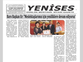 BASINDA BAROMUZ (Baro Bşk. Er: "Yenilik Üretmeye Devam Ediyoruz")