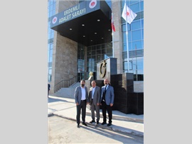 BARO BAŞKANIMIZ AV. BİLGİN YEŞİLBOĞAZ, ERDEMLİ YENİ ADALET SARAYI’NI İNCELEDİ