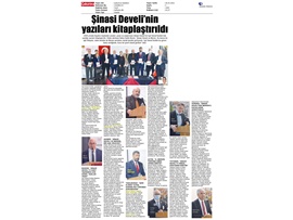 "Şinasi Develi'nin Kaleminden Bize Kalan Anılar" Kitabının tanıtım toplantısı