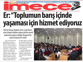 BASINDA BAROMUZ (Baro Başkanımız Av. Ali Er, Kurgusal Duruşma Yarışmasını İzledi)