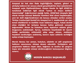GEZİ DAVASI KARARI HUKUKA AYKIRIDIR