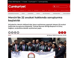 Baromuz, TBB ve Baro Başkanlarından, soruşturma açılan avukatlara destek