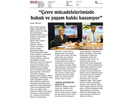 Yeşilboğaz: "Çevre mücadelemizde hukuk ve yaşam hakkı kazanıyor"