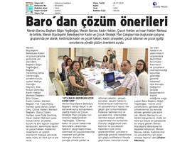 BASINDA BAROMUZ (Baro Başkanımız Büyükşehir Belediyesi'nin Kadın ve Çocuk Çalıştayına Katıldı)