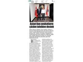 Başkanımız Özdemir'den, İl Emniyet Müdürü Aslan'a ziyaret