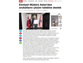 Başkanımız Özdemir'den, İl Emniyet Müdürü Aslan'a ziyaret