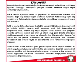 ŞARKICI GÜLŞEN'İN TUTUKLANMAMASINA TEPKİ