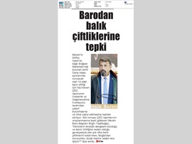 BASINDA BAROMUZ (Balık Çiftliğine Tepki)