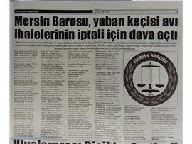 Yaban keçisi avı ihalelerinin iptali için dava açıldı