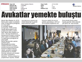 BASINDA BAROMUZ (Baro Bşk. Er: "Yeni Projeler İçin Kolları Sıvadık)