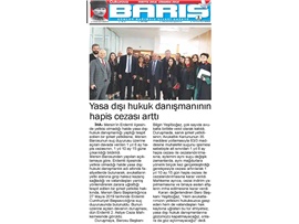 BASINDA BAROMUZ (Yasa Dışı Hukuk Danışmanının Hapis Cezası Arttı)