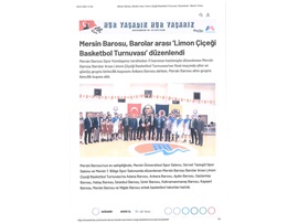 Mersin Barosu Limon Çiçeği Turnuvası düzenlendi