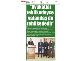 Tehlikedeki Avukatlar Günü basın açıklaması