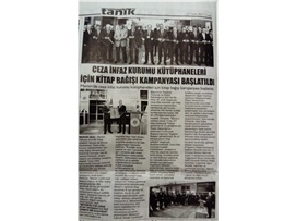 Ceza Kurumu kütüphaneleri için kitap bağışında bulunduk