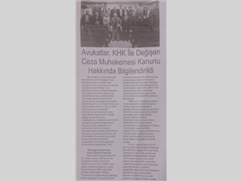 BASINDA BAROMUZ (Ceza Muhakemesi Hukuku Semineri)